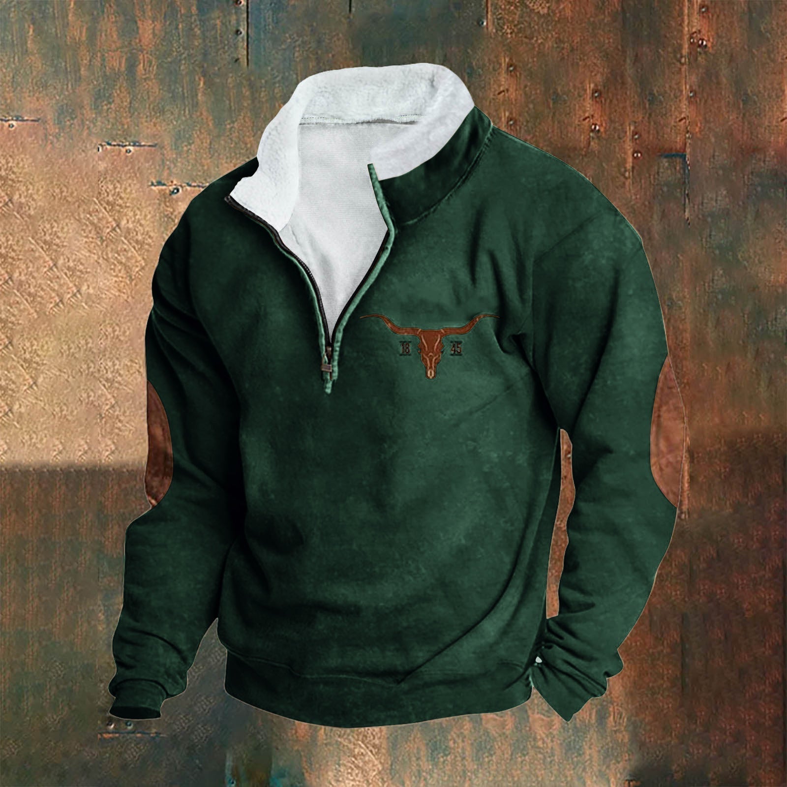 Émeric™ | Pullover elegante com meio zíper