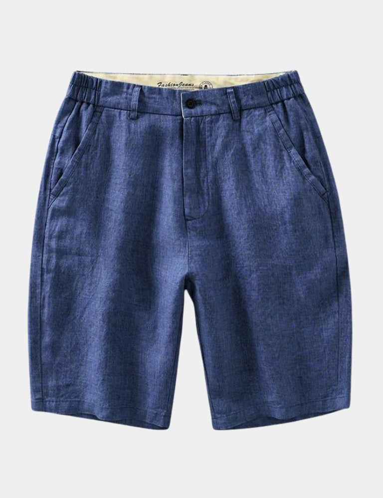 Felix™ | Calças de linho em azul