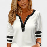 Ida | Blusa de manga longa com fecho