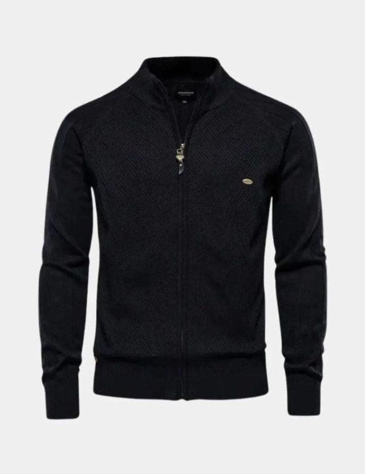 Jacquard™ | Cardigan de malha com fecho