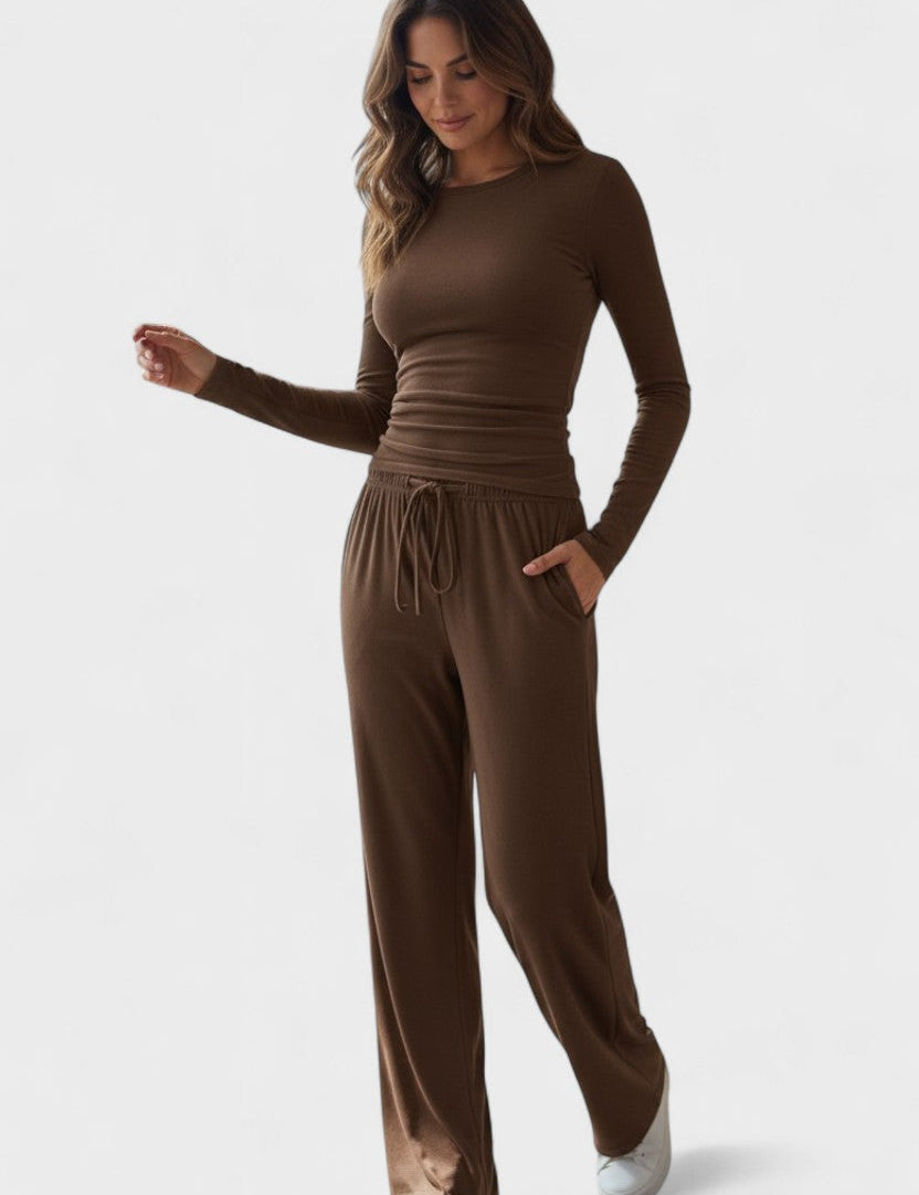 Jana™ | Conjunto solto com mangas longas