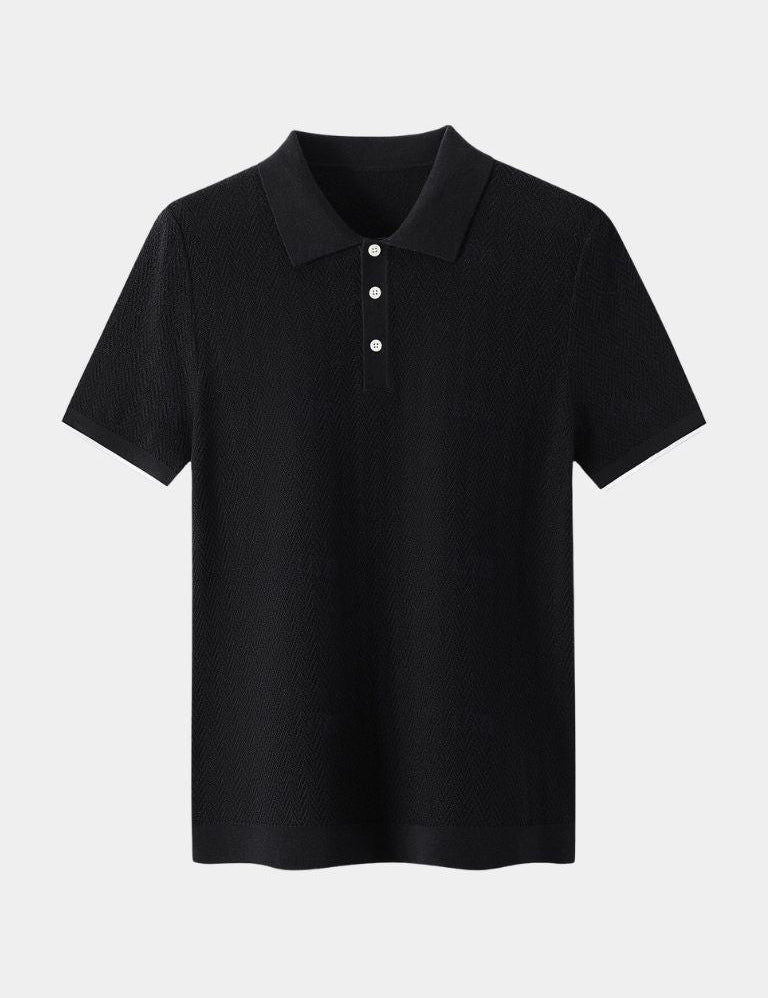Keld™ | Pólo Trico Brownstone