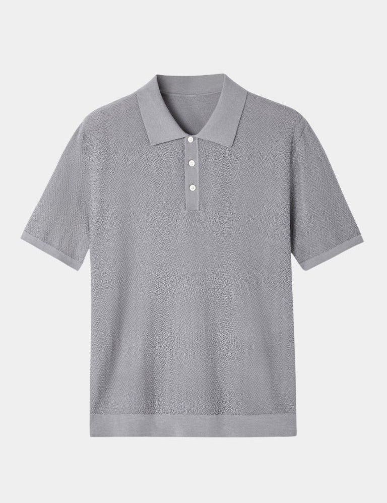 Keld™ | Pólo Trico Brownstone