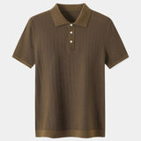 Keld™ | Pólo Trico Brownstone
