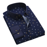 Klaas™ | Camisa com padrão marítimo