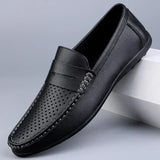 Mocassins Italianos Clássicos em Couro