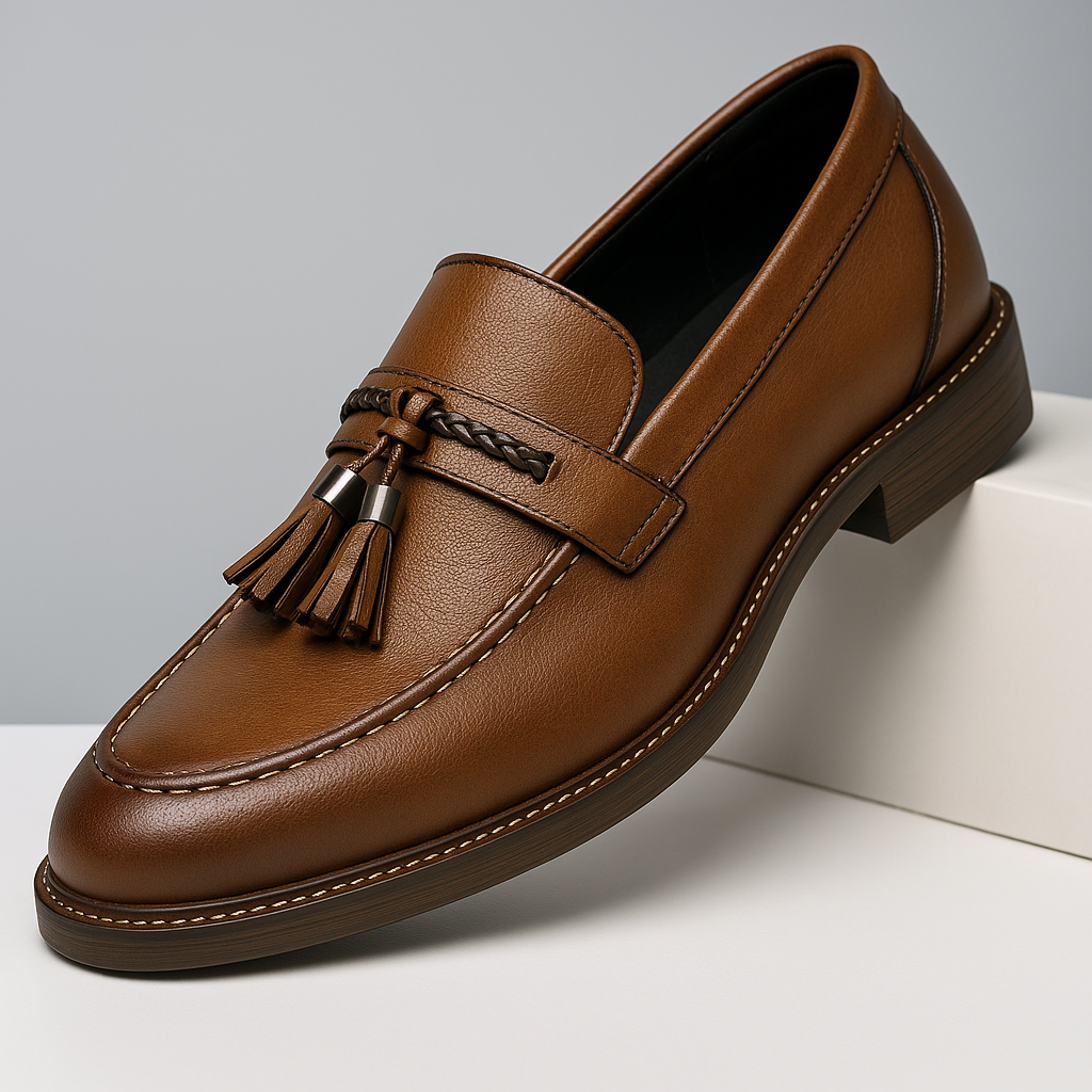 Mocassins de couro para raparigas