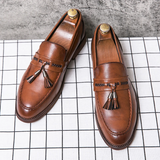 Mocassins de couro para raparigas
