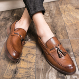 Mocassins de couro para raparigas