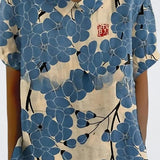 Laura | Blusa com flores azuis