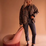 Leona | Casaco Bomber com Padrão de Leopardo
