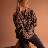 Leona | Casaco Bomber com Padrão de Leopardo