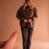 Leona | Casaco Bomber com Padrão de Leopardo