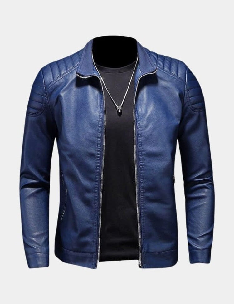 Luca™ | Casaco de pele com design cruzado