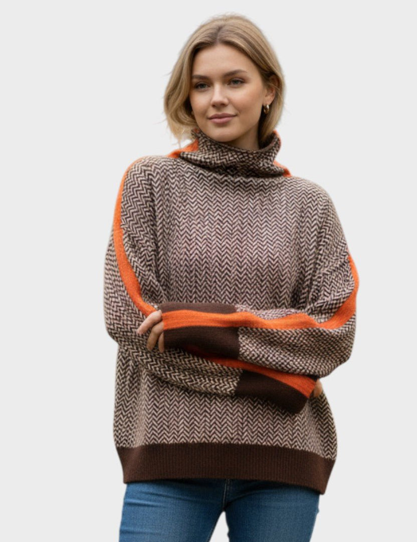 Mari | Pullover de lã com gola alta
