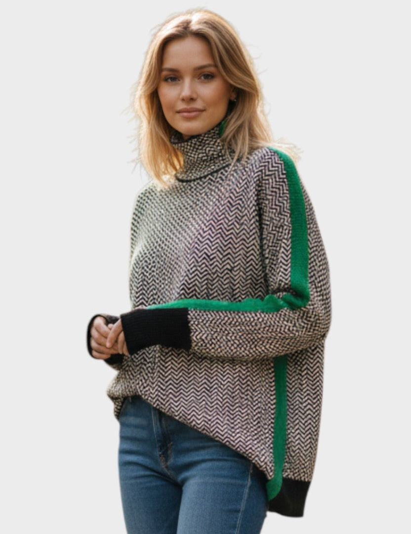 Mari | Pullover de lã com gola alta
