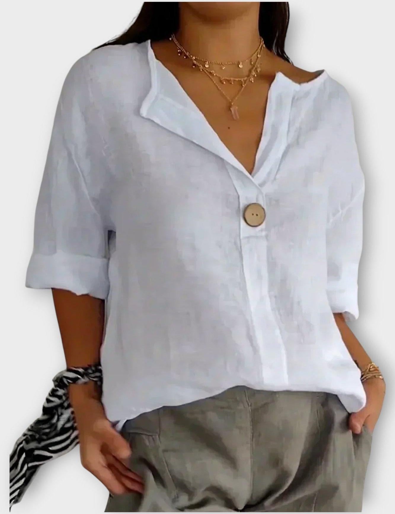 Mari | Camisa com decote em V