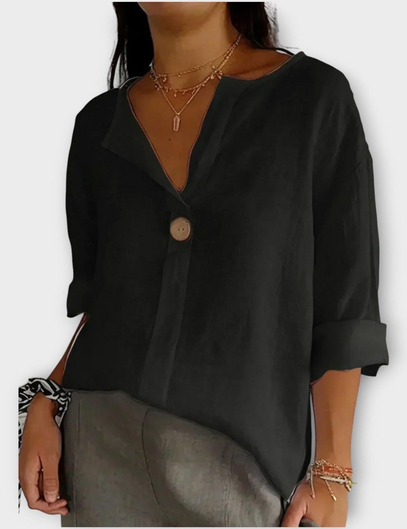 Mari | Camisa com decote em V