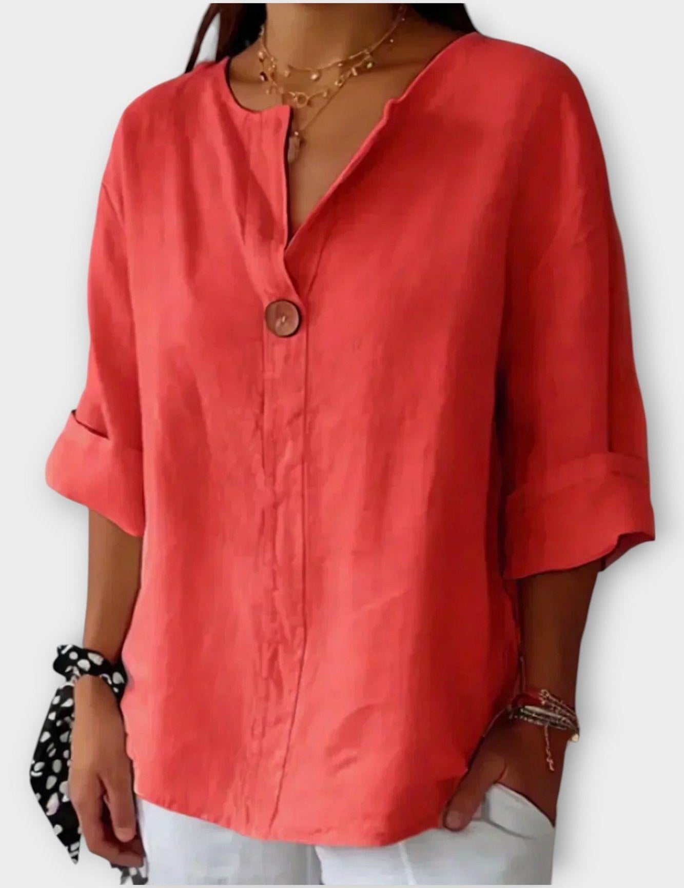Mari | Camisa com decote em V