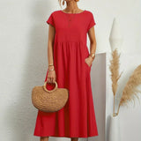 Gabriel™ — Vestido midi elegante com design fluido