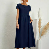 Gabriel™ — Vestido midi elegante com design fluido
