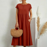 Gabriel™ — Vestido midi elegante com design fluido