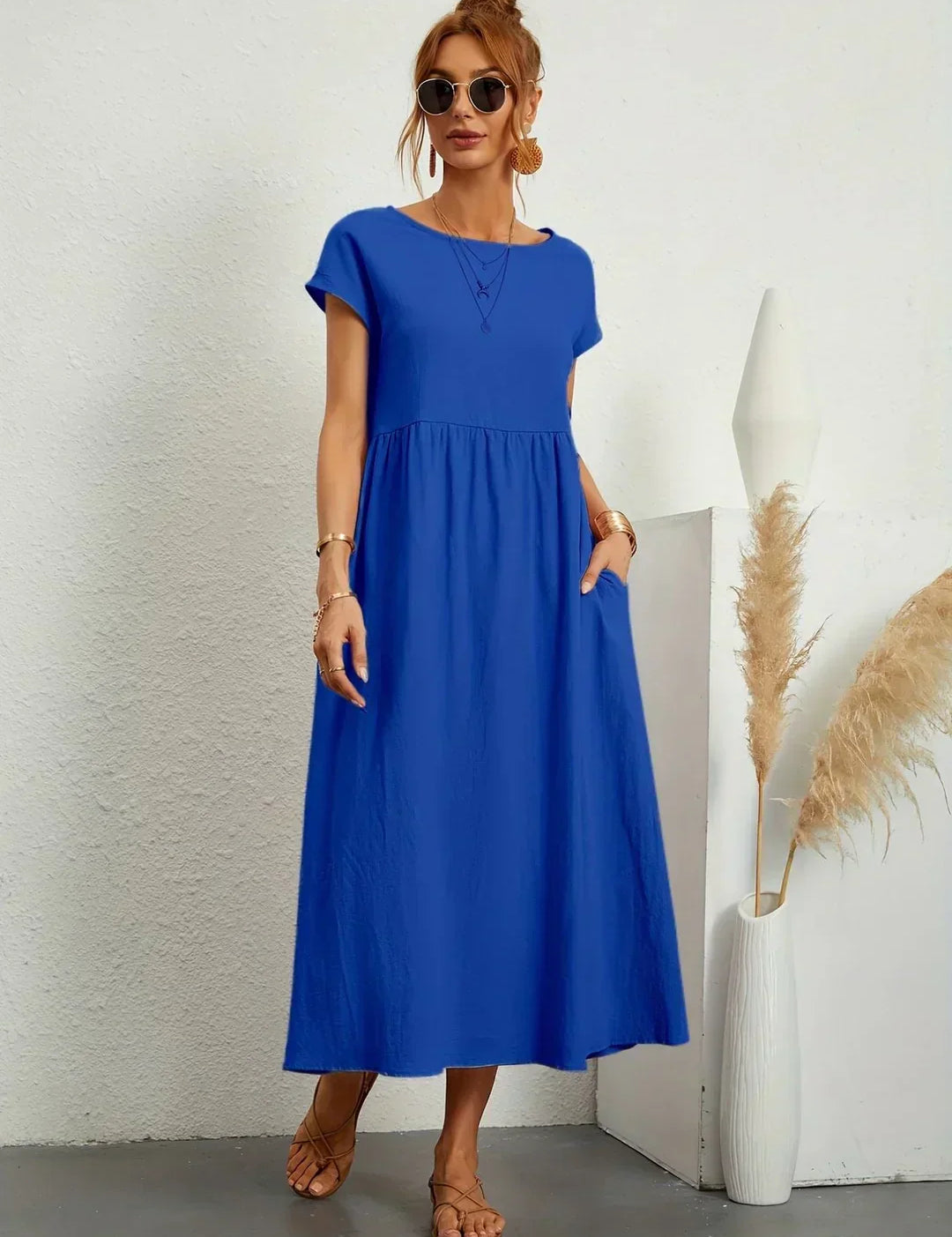 Gabriel™ — Vestido midi elegante com design fluido