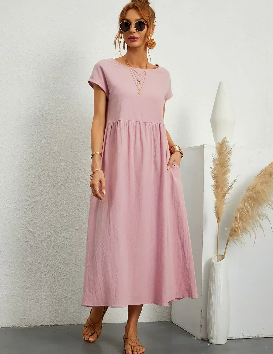 Gabriel™ — Vestido midi elegante com design fluido