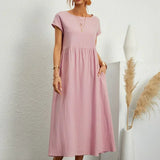 Gabriel™ — Vestido midi elegante com design fluido