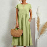 Gabriel™ — Vestido midi elegante com design fluido