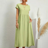Gabriel™ — Vestido midi elegante com design fluido