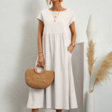 Gabriel™ — Vestido midi elegante com design fluido