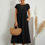 Gabriel™ — Vestido midi elegante com design fluido