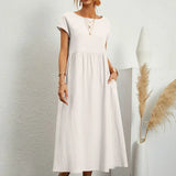 Gabriel™ — Vestido midi elegante com design fluido