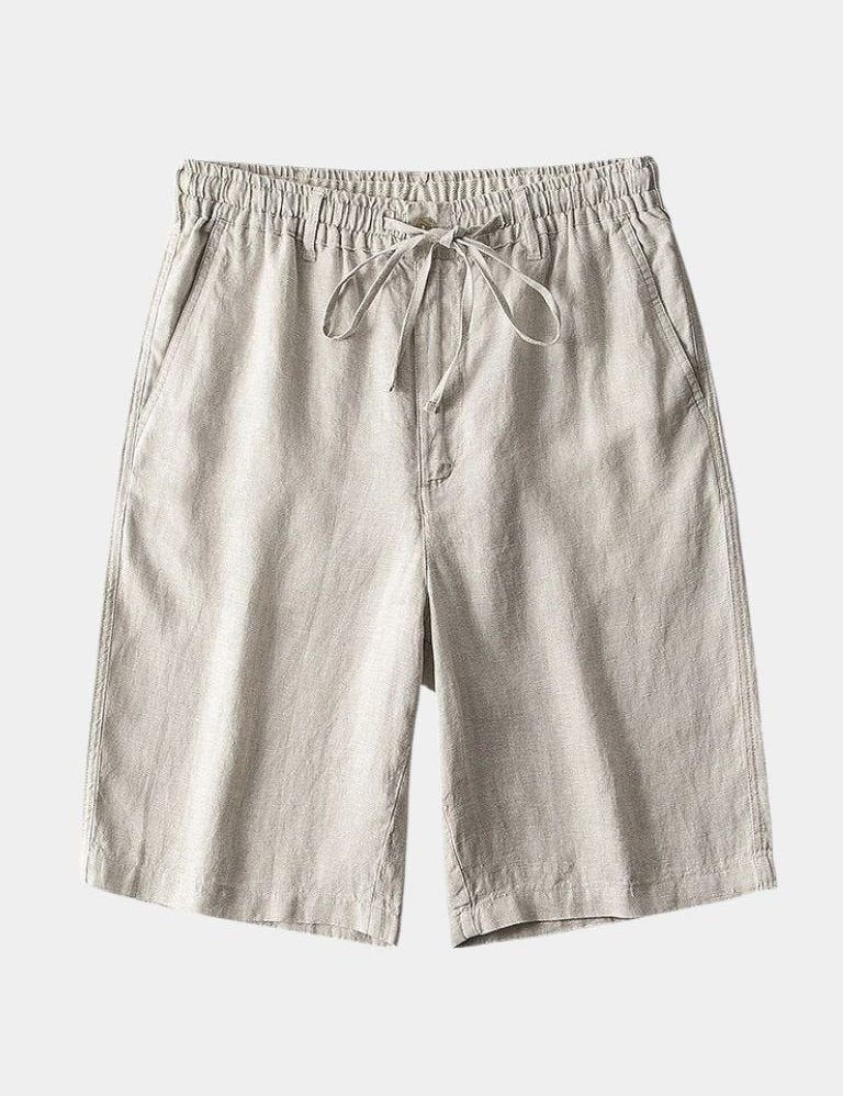 Mikkel™ | Calções de linho cinza Mariner