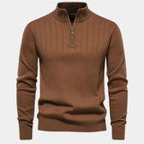Mikkel™ | Sweatshirt de algodão com meia zip