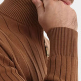 Mikkel™ | Sweatshirt de algodão com meia zip