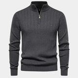 Mikkel™ | Sweatshirt de algodão com meia zip