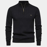 Mikkel™ | Sweatshirt de algodão com meia zip