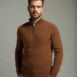 Mikkel™ | Sweatshirt de algodão com meia zip