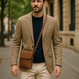 Mikkel™ | Mini bolsa de ombro em pele