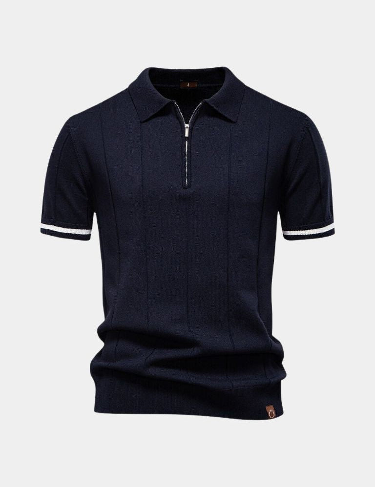 Mikkel™ | Pólo com fecho Royal