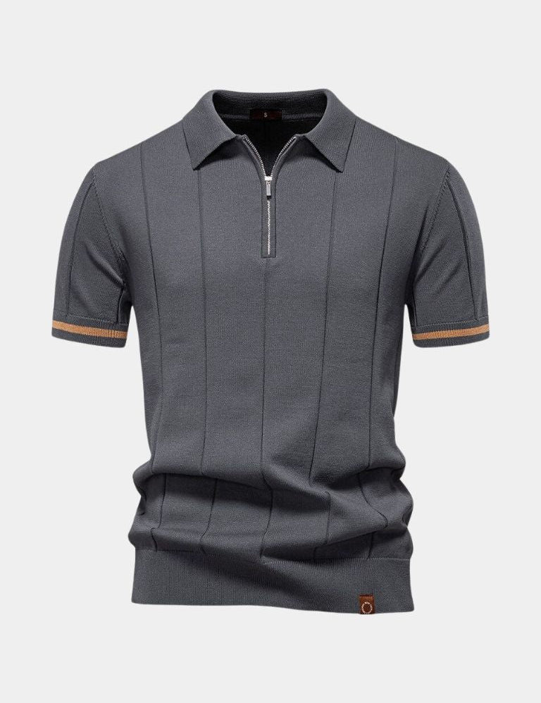 Mikkel™ | Pólo com fecho Royal