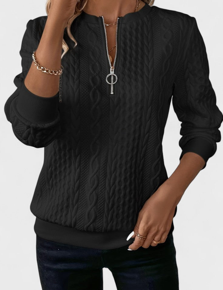Nela™ | Sweatshirt com fecho para mulheres