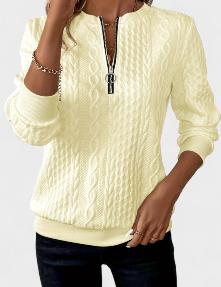 Nela™ | Sweatshirt com fecho para mulheres