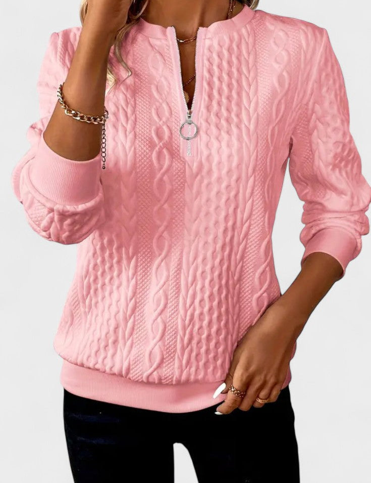 Nela™ | Sweatshirt com fecho para mulheres