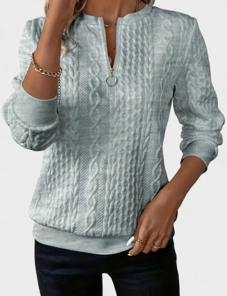 Nela™ | Sweatshirt com fecho para mulheres