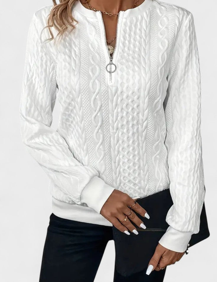 Nela™ | Sweatshirt com fecho para mulheres