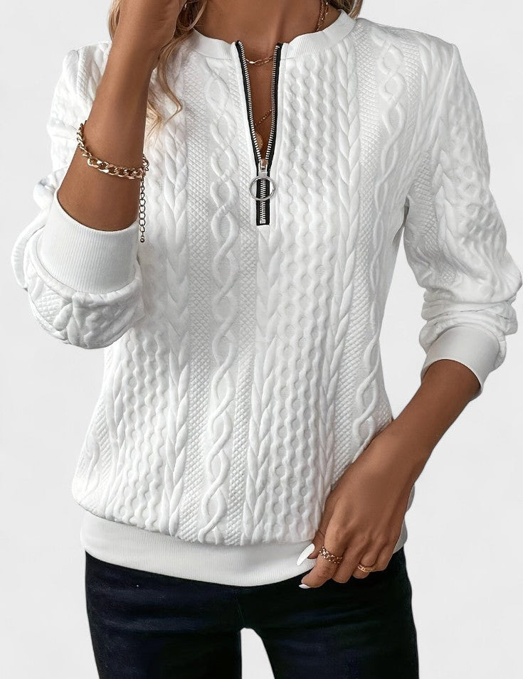 Nela™ | Sweatshirt com fecho para mulheres