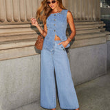 Felícia | Conjunto de Jeans Estiloso